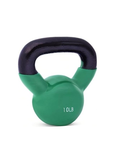 Jfıt Kettlebell Weights Vinyl Coated Iron - 12 Size Options, 5lbs-50lbs - Coated For Floor And Equipment Protection, Noi