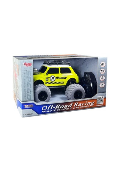 Koyu Pembe Uzaktan Kumandalı Full Fonksiyon Şarjlı Işıklı Off-road Oyuncak Araba 27.5 Cm Yeşil