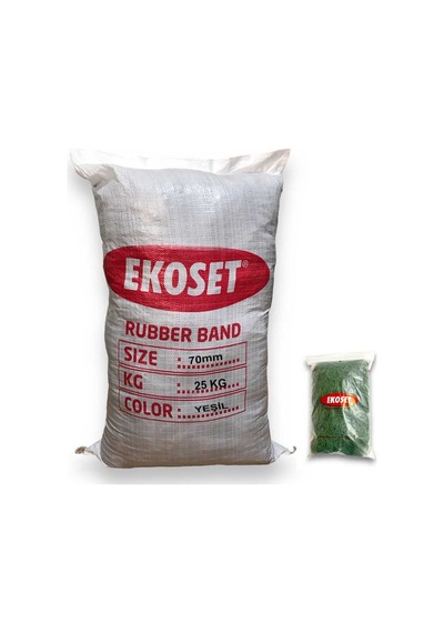 Yeşil Para Lastiği 70mm 25 Kg