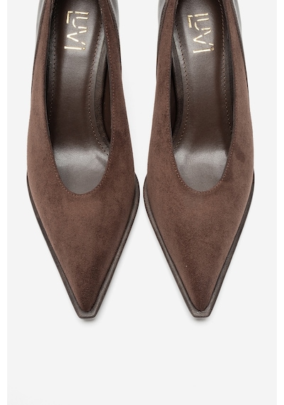 Luvi Shoes Meadow Kahverengi Süet Cilt Kadın Topuklu Ayakkabı Luvi Shoes Meadow Kahverengi Süet Cilt Kadın Topuklu Ayakkabı