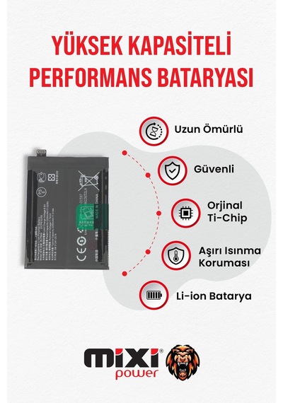 Realme Gt 5g Uyumlu Tam Kapasite Batarya 1 Yıl Garantili