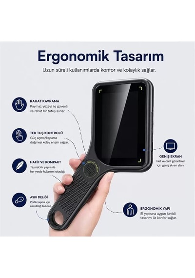Sh Powermaster Pm-29314 3.0" Ips Ekranlı El Tipi Dijital Mikroskop 2 Mp Kamera Pc Kamera Najmaddin