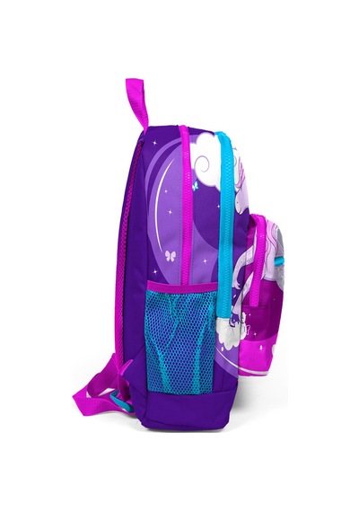 Coral High Kids Dört Bölmeli Mor Pembe Ünicorn Desenli İlkokul Çantası Usb Şarjlı Kulaklık Çıkışlı 23808