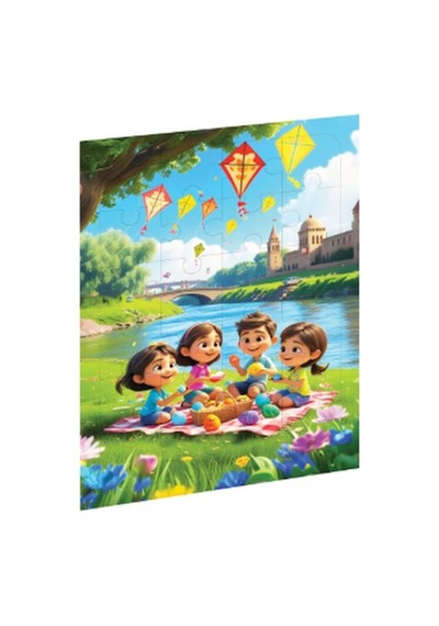 Piknik Günü Ahşap Puzzle