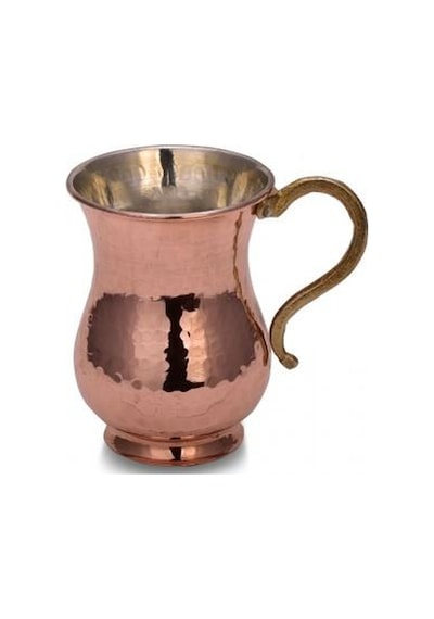 Turna Bakır Kordonsuz Maşrapa El Dövme 300 ML Kırmızı Turna0451-