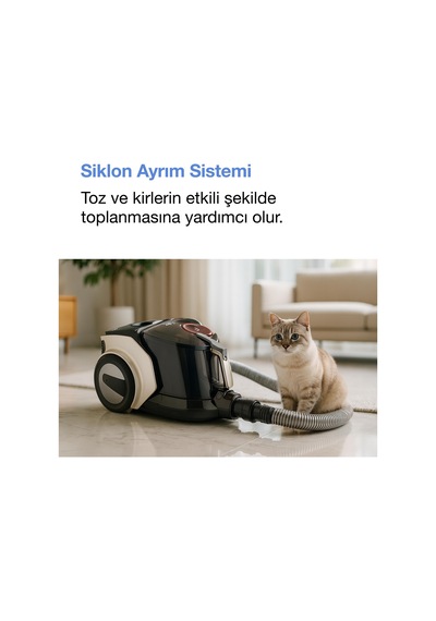 Fakir Spider RC 7032 1500 W Toz Torbasız Elektrikli Süpürge