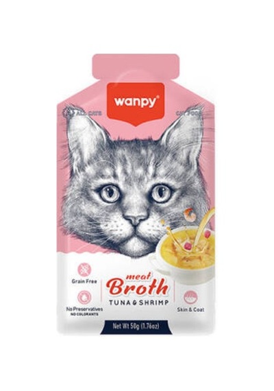 Ton Balıklı Ve Karidesli Tahılsız Kedi Çorbası 50 Gr