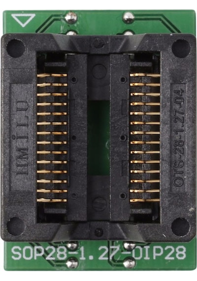Sop28 SO28 to DIP28 Yaylı Adaptör Soket Eeprom Flash Programlayıcı Entegre Kolay Programlama Aparatı