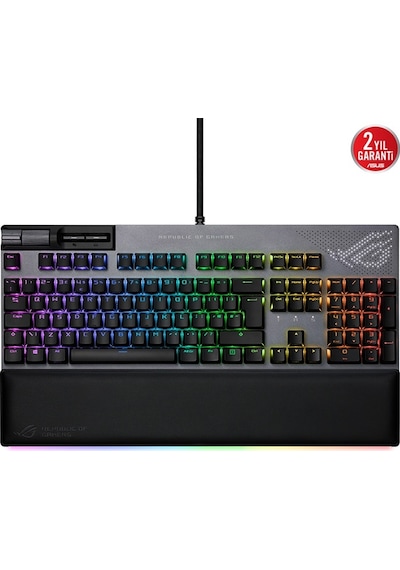 Asus ROG Strix Flare II Animate Aura Sync RGB NX Red Switch Kablolu Mekanik Oyuncu Klavyesi Asus ROG Strix Flare II Animate Aura Sync RGB NX Red Switch Kablolu Mekanik Oyuncu Klavyesi