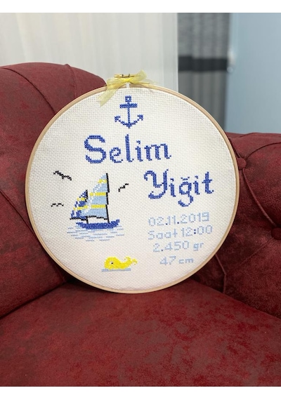 Bebek Hatıra Panosu- Bebek Kasnak 30 CM- Bebek Bilgi Panosu