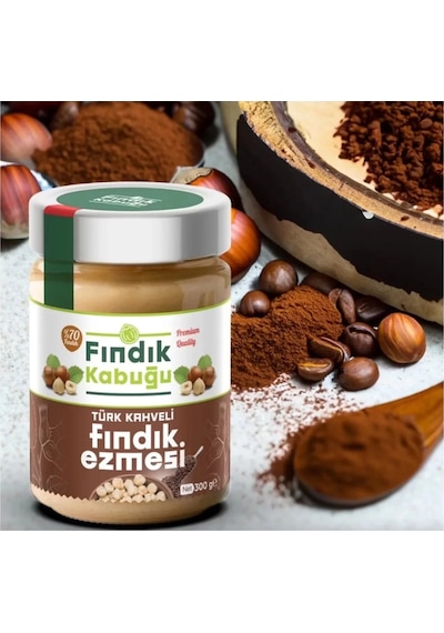 Fındık Kabuğu Türk Kahveli %70 Fındık Ezmesi 300 Gr