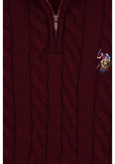U.S. Polo Assn. U.s. Polo Assn. Erkek Çocuk Bordo Kazak /triko 50315628-vr014