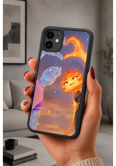İphone 11 Uyumlu Elemental Desenli Kamera Korumalı Darbelere Dayanıklı Kılıf 867-elemental-iphone11