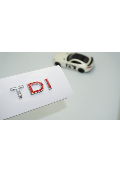 Dk Tuning Tdi Çift Kırmızı Bagaj Krom Abs Yazı Logo Volkswagen İl