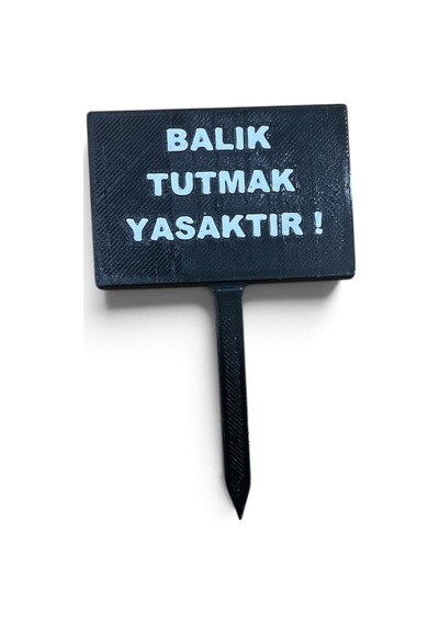 Akvaryum Balık Tutmak Yasaktır Levhası
