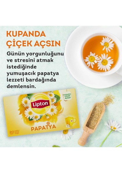Papatya Bitki Meyve Bardak Poşet Çayı, 20'li