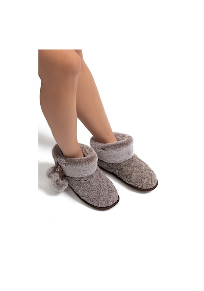 Twigy Elena Kadın Ev Botu Koyu Kahverengi 36/41 Kahverengi