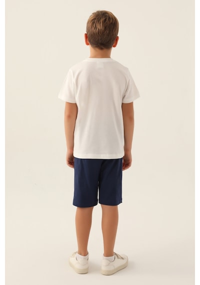 Rolypoly Surf Krem Erkek Çocuk Bermuda Takım 5274-42996 Krem