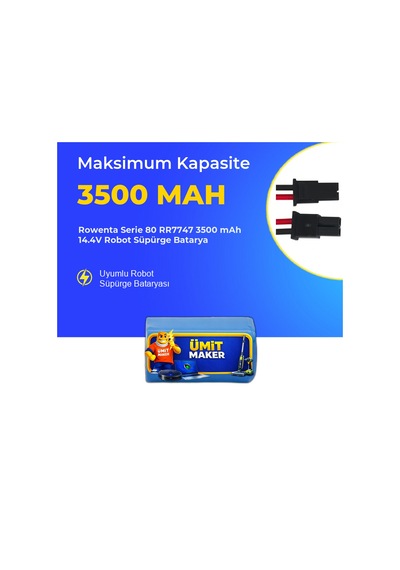 Rowenta Serie 80 Rr7747 3500 Mah 14.4v Robot Süpürge Batarya