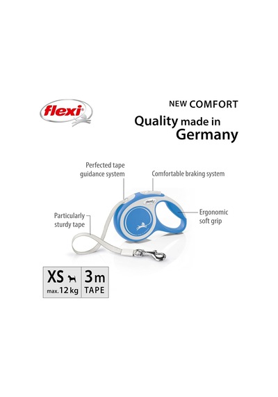 Flexi New Comfort Xs Beden Mavi 3mt Şerit Tasma Genel
