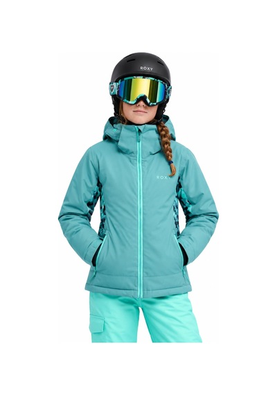 Roxy İce Escape Girl 8-16 Yaş Çocuk Kayak/snowboard Montu-ergtj03214 Zümrüt Yeşili