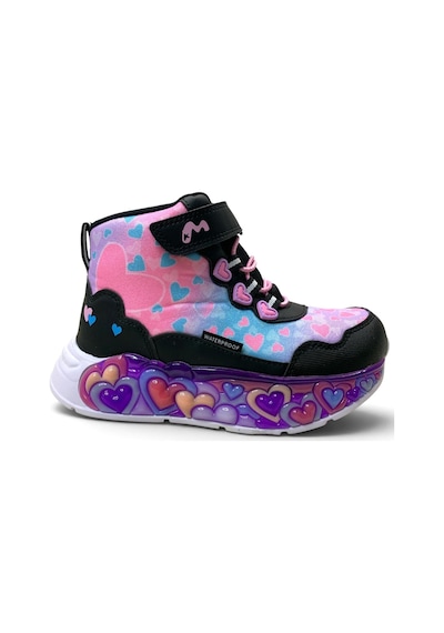 Marco Kids Montana Kız Çocuk Waterproof Rahat Işıklı Bot Siyah
