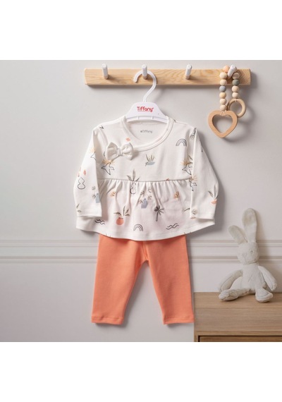 Tiffany Baby & Kids Tiffany Baby Sunny Garden 2'li Bebek Takımı 2410012 Ekru
