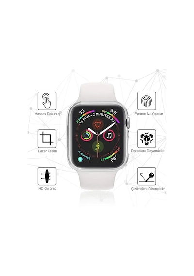 Apple Uyumlu  Watch 38 Mm Şeffaf Silikon Saat Koruma