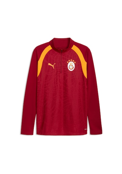 Puma Galatasaray Erkek Fermuarlı Dar Kesim Antrenman Üstü 786808 01 Kırmızı