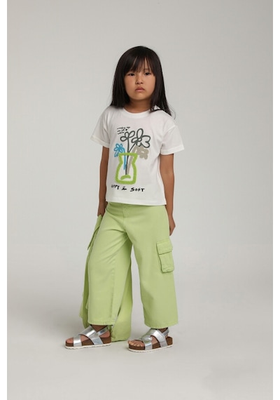 Xo Kids Kız Çocuk Pantolon 1-4 Yaş 2513 Yeşil
