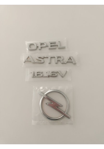 Opel Astra 1.616v Bagaj Yazısı Astra G Bagaj Arması 4lü Set Opel Astra 1.6 16v Yazı Astra Arka Arma