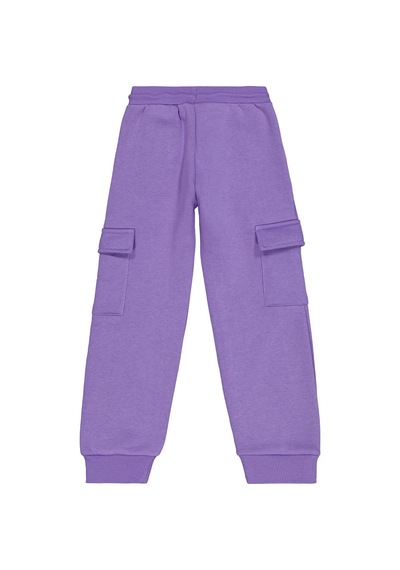 Civil Girls Kargo Cepli 6-9 Yaş Eşofman Altı - Lila Mor