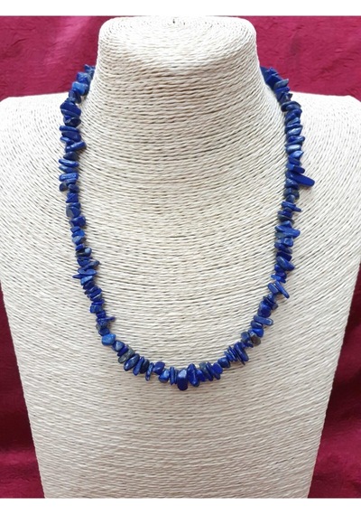 Sertifikalı Lapis Lazuli Taşı Doğal Taş Kolye Çok REnkli