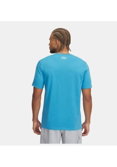 Under Armour Ua Abc Camo Boxed Logo Ss Erkek T-shirt-29553 Açik Mavi