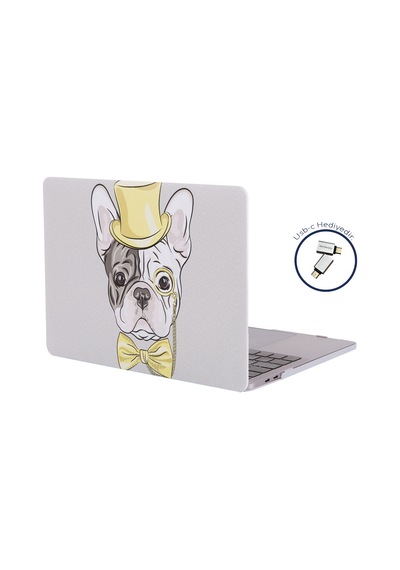 Apple Uyumlu MacBook Pro Kılıf 13inç M1-m2, Dog02nl Type-c'li Model A2338 A2289 A2251 A1706-08 A1989 A2159 İle Sarı