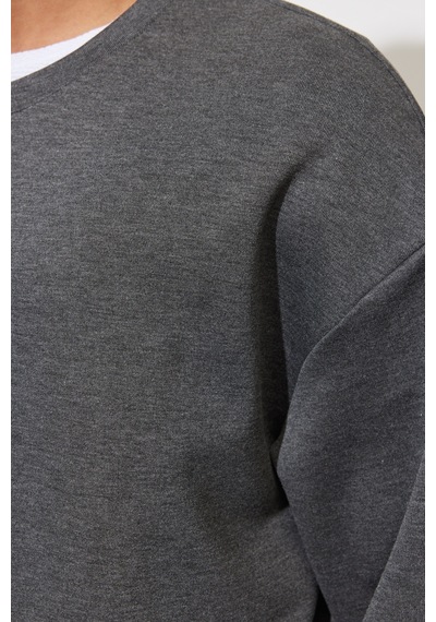 AC&Co / Altınyıldız Classics Erkek Antrasit-Melanj Oversize Fit Bol Kesim Bisiklet Yaka Düz Sweatshirt 4A5221200005ANMS Antrasit Melanj AC&Co / Altınyıldız Classics Erkek Antrasit-Melanj Oversize Fit Bol Kesim Bisiklet Yaka Düz Sweatshirt 4A5221200005ANMS Antrasit Melanj