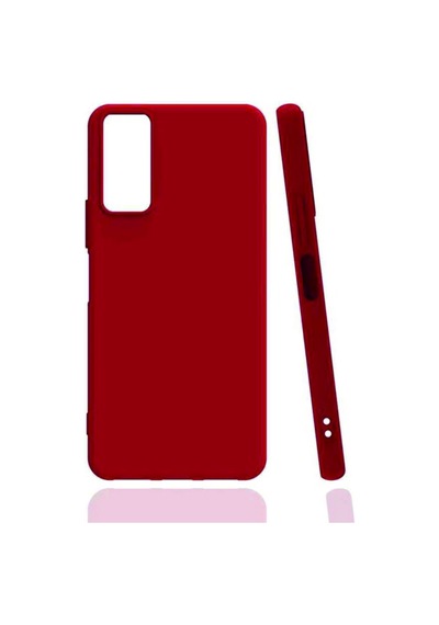 Vivo Y51 Kılıf Kamera Korumalı Silikon Rubber Arka Kapak Kırmızı