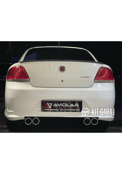 Kit Garaj Fiat Linea Custom Arka Ek Makyajsız Dayanıklı Abs Plastik Boyasız Kolay Montaj