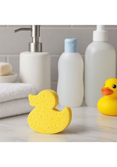 Wee Baby  Doğal Selülozik Banyo Süngeri Sarı