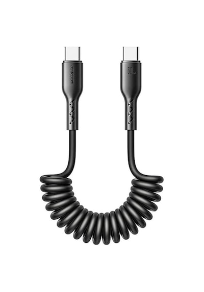 Sa38-cc3 Easy-travel Serisi 60 W Sarmal Tip-c - C Tipi Hızlı Şarj Veri Kablosu, 1,5 Metre Uzunluk, Siyah