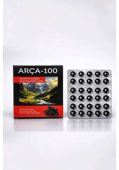 Arça %100 Saf Shilajit 30'lu Tablet Gıda Takviyesi