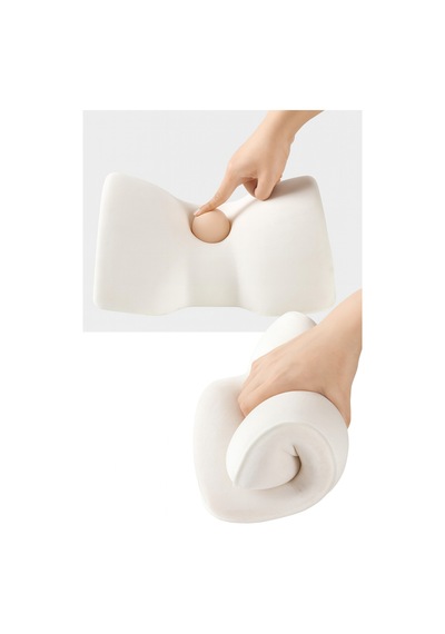 Hafızalı Köpük Araba Baş & Boyun Destek Yastığı Ergonomik, Yıkanabilir Kılıf