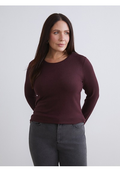 Lcw Everyday Bordo Bisiklet Yaka Kadın Body