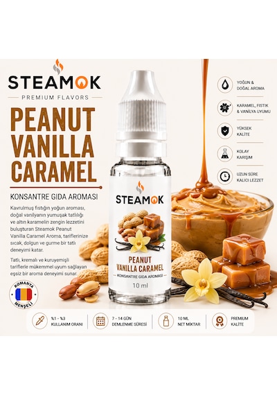 Steamok Peanut Vanilla Caramel Aroma