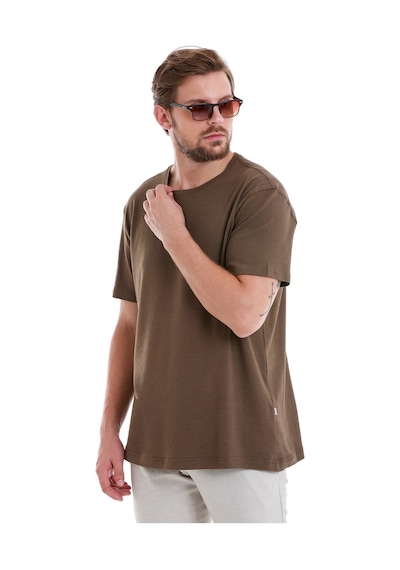 Hatemoğlu Kahverengi Regular Fit Düz Bisiklet Yaka Keten Tişört 35102024c012 008 Kahverengi Hatemoğlu Kahverengi Regular Fit Düz Bisiklet Yaka Keten Tişört 35102024c012 008 Kahverengi