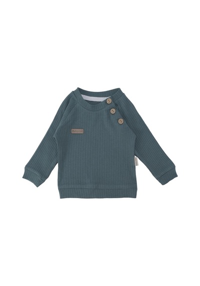 Bebelop Unisex Bebek Raporlu Basic Düğme Detaylı 2'li Alt Üst Takım 001