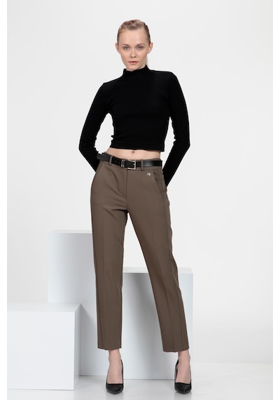 Cepli Cigarette Fit Pantolon Haki