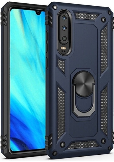 Huawei P Smart Pro 2019 Kılıf Tank Koruma Vega Standlı Yüzüklü Mı  (510536852)
