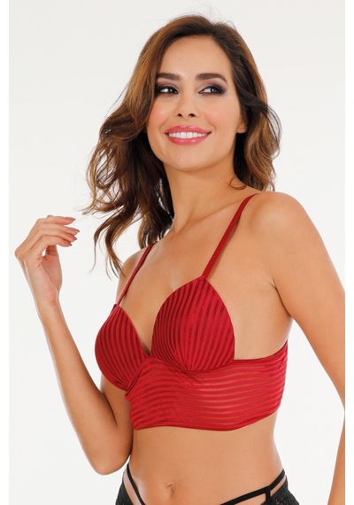 Sensu Kadın Ayarlanabilir Askılı Bralet Büstiyer - Bra2023 Bordo Bordo