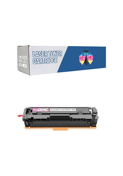 Safir Toner Hp 415a-w2033a Laserjet Pro Mfp M479dw - M479fdn Kırmızı 2.400 Sayfa Çipsiz  Uyumlu Toner